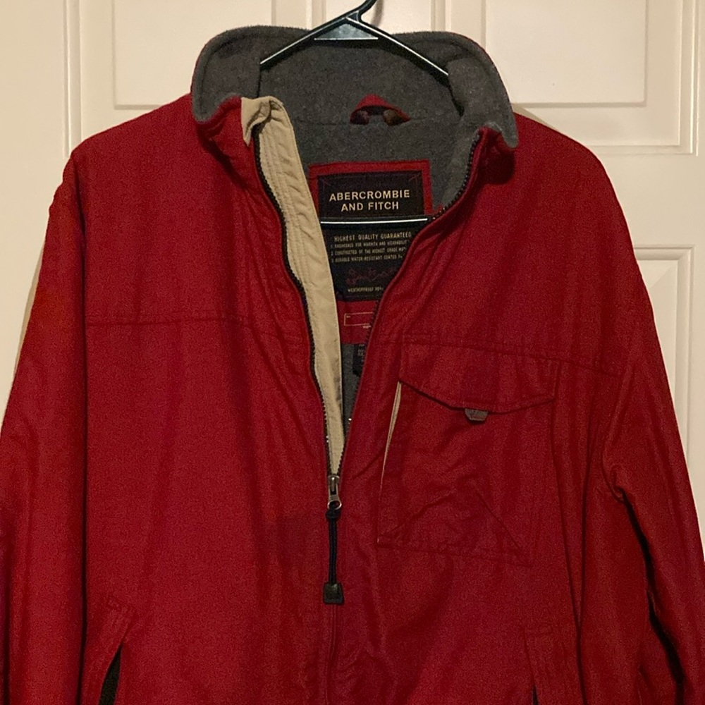 Abercrombie & Fitch Red Winter Jacket